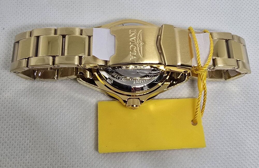 INVICTA Men's 37.5mm Stainless Steel Gold Black 50142 PC32A Quartz - Picture 4 of 7